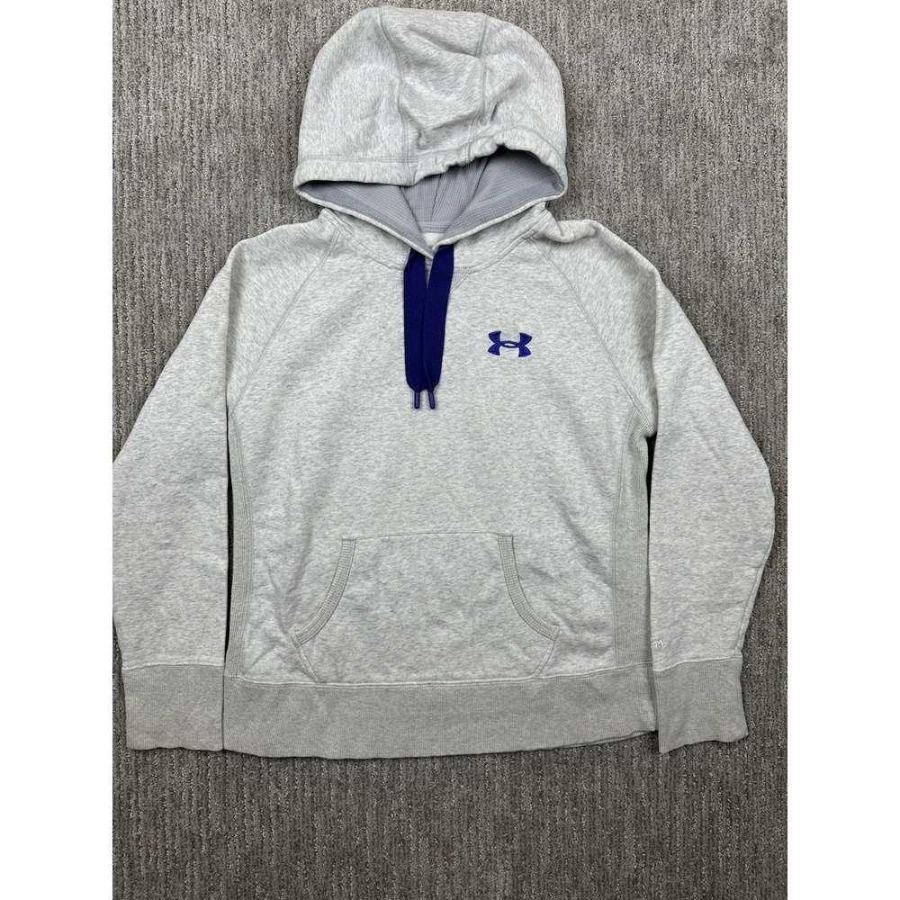 Under Armour Sweatshirt Women's Medium Storm Loose ColdGear Hoodie Gray